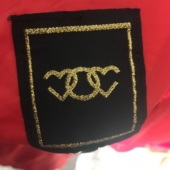 Red with Black Writing Holy Ghost Home Girls Bomber Jacket - Picture 5 of 5